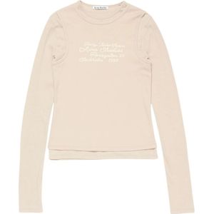 Acne Studios, Dames, Tops, Beige, Maat: XS
