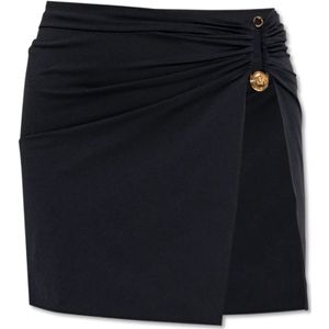 Versace, Dames, Rokken, Zwart, Maat: M Nylon,
