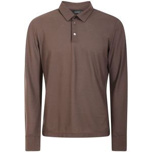 Zanone, Heren, Tops, Bruin, Maat: 4XL Katoen,