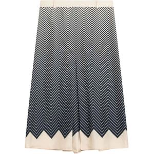 Valentino Garavani, Dames, Rokken, Blauw, Maat: XS Zijde,