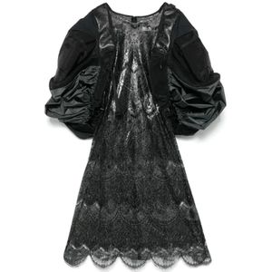 Junya Watanabe, Dames, Jurken, Zwart, Maat: S Poliester,