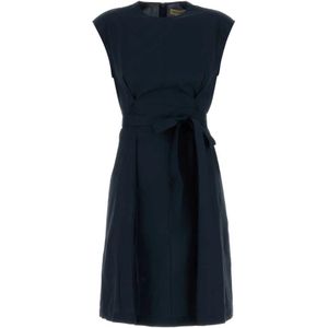 Woolrich, Dames, Jurken, Blauw, Maat: L Wol,