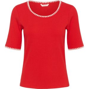 Cream, Dames, Truien, Rood, Maat: L Lame,