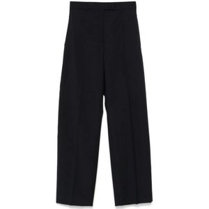 Sportmax, Dames, Broeken, Zwart, Maat: S