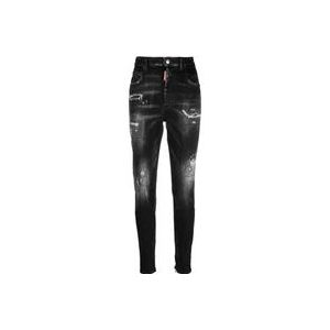 Dsquared2 Slim-fit Jeans , Black , Dames , Maat: M