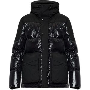Moose Knuckles, Heren, Jassen, Zwart, Maat: S Nylon,