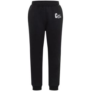 Carlo Colucci, Heren, Broeken, Zwart, Maat: S Katoen,