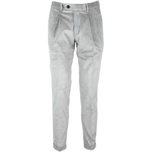 Michael Coal, Heren, Broeken, Grijs, Maat: W33 Katoen,