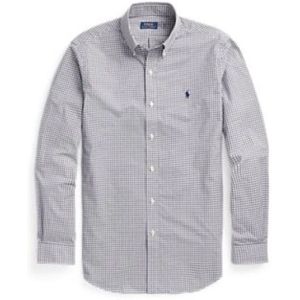Polo Ralph Lauren, Heren, Overhemden, Grijs, Maat: S Katoen,