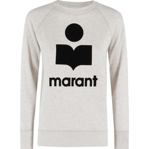 Marant étoile, Dames, Sweatshirts & Hoodies, Beige, Maat: XS Velours,
