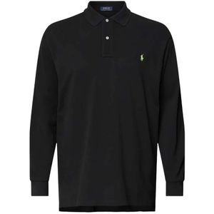 Polo Ralph Lauren - Big&Tall - Polo - Zwart - Normale Pasvorm - Katoen
