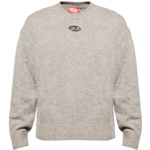 Diesel, Heren, Truien, Beige, Maat: L Wol,