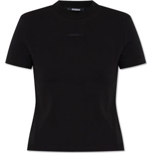 Jacquemus, Dames, Tops, Zwart, Maat: XS Katoen,