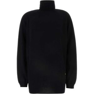 Moschino, Dames, Truien, Zwart, Maat: 3XS Wol,