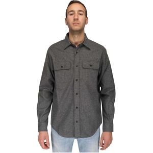 Paul & Shark, Heren, Overhemden, Grijs, Maat: 2XL Flanel,