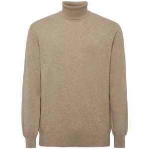Boggi Milano - Polo Neck Jumper - Beige - Kasjmier - Heren