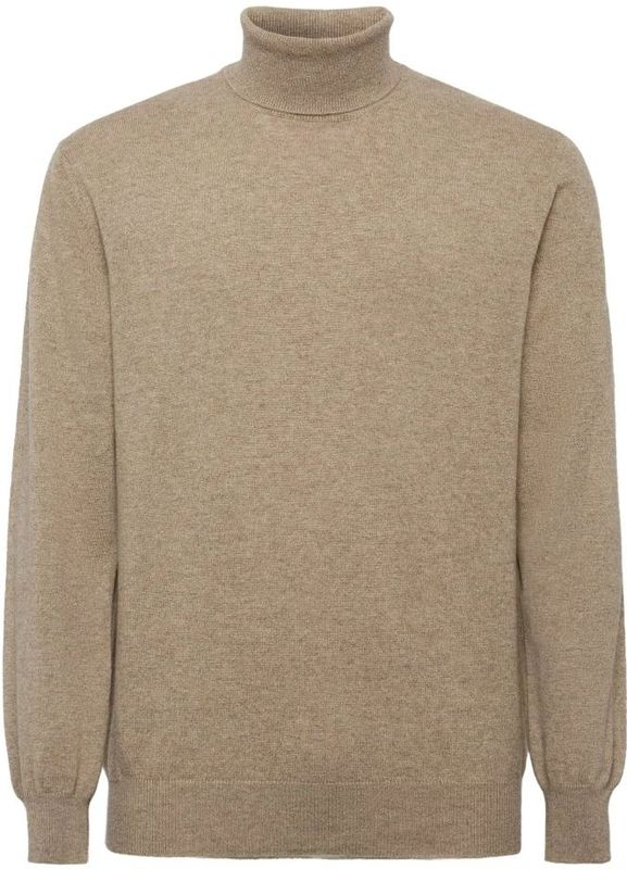Boggi Milano - Polo Neck Jumper - Beige - Kasjmier - Heren