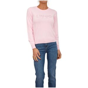 Liu Jo, Dames, Truien, Roze, Maat: XS Viscose,