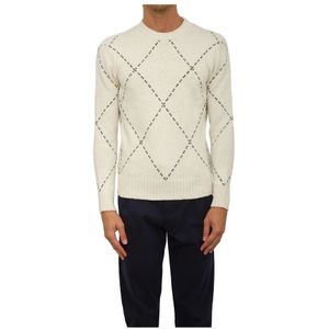 Eleventy, Heren, Truien, Beige, Maat: L Wol,