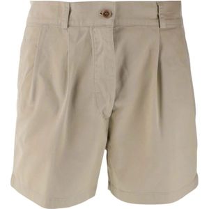 Aspesi, Dames, Korte broeken, Beige, Maat: S Katoen,