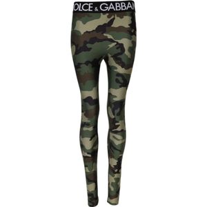 Dolce & Gabbana, Dames, Broeken, Veelkleurig, Maat: 2XS Nylon,