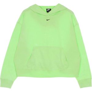Nike, Dames, Sweatshirts & Hoodies, Groen, Maat: L Katoen,