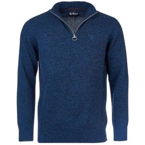 Barbour, Heren, Sweatshirts & Hoodies, Blauw, Maat: M Wol,