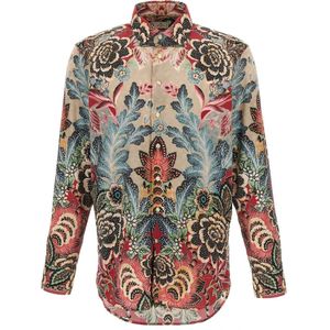 Etro, Heren, Overhemden, Veelkleurig, Maat: L Katoen,