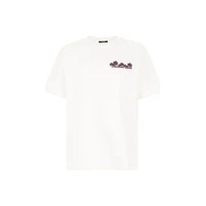 Balmain Casual Katoenen T-Shirt , White , Heren , Maat: XL