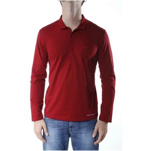 Armani Jeans, Heren, Tops, Rood, Maat: XS Katoen,