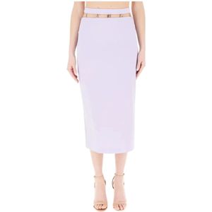 Patrizia Pepe, Dames, Rokken, Paars, Maat: M Poliester,