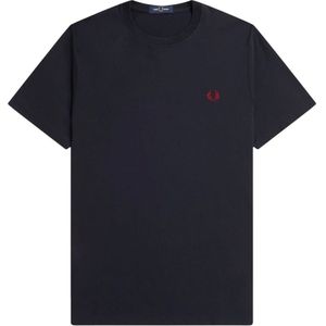 Fred Perry, Heren, Tops, Blauw, Maat: 2XL Katoen,