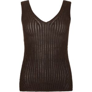 Max Mara, Dames, Tops, Bruin, Maat: S Katoen,