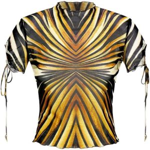 Roberto Cavalli, Dames, Blouses & Shirts, Geel, Maat: XS