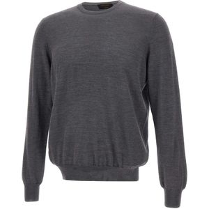 Gran Sasso, Heren, Truien, Grijs, Maat: 3XL Wol,