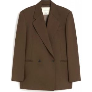 Weekend Max Mara, Dames, Jassen, Bruin, Maat: S Wol,