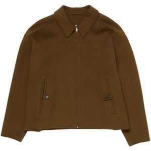 Acne Studios, Dames, Jassen, Bruin, Maat: 3XL