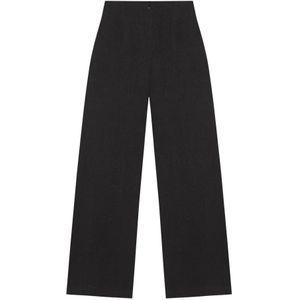 Cortana, Dames, Broeken, Zwart, Maat: 2XS Leer,