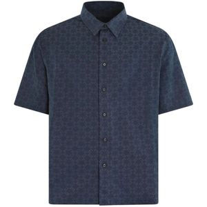 Givenchy, Heren, Overhemden, Blauw, Maat: M