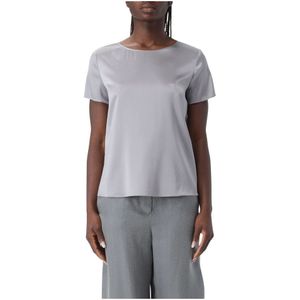 Giorgio Armani - Dames Tops - Beige - 94% Zijde, 6% Elastaan