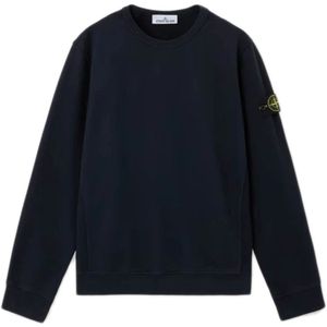 Stone Island - Blauwe Geribbelde Trui - Heren - Katoen