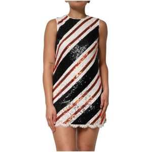 Dolce & Gabbana, Dames, Jurken, Veelkleurig, Maat: 3XS Zijde,