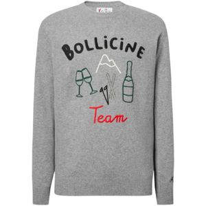 MC2 Saint Barth, Heren, Truien, Grijs, Maat: M Wol,