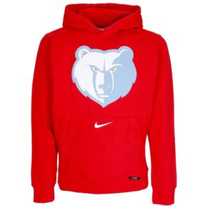 Nike, Heren, Sweatshirts & Hoodies, Rood, Maat: XL Katoen,