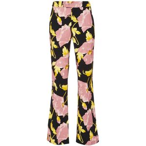 La DoubleJ, Dames, Broeken, Veelkleurig, Maat: M Satijn,