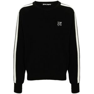 Palm Angels, Heren, Truien, Zwart, Maat: XL