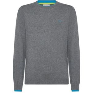 Sun68, Heren, Truien, Grijs, Maat: S Katoen,