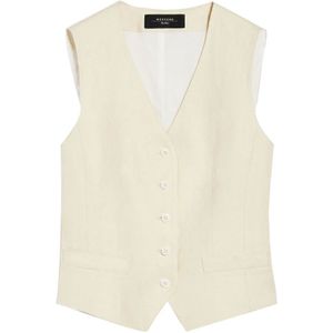 Max Mara Weekend, Dames, Jassen, Beige, Maat: 2XS