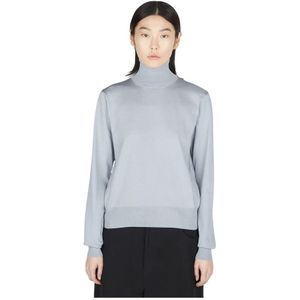 Balenciaga, Dames, Truien, Grijs, Maat: M Zijde,