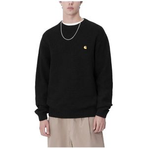 Carhartt Wip, Heren, Truien, Zwart, Maat: S Katoen,